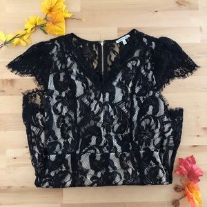 🎃Black lace romper